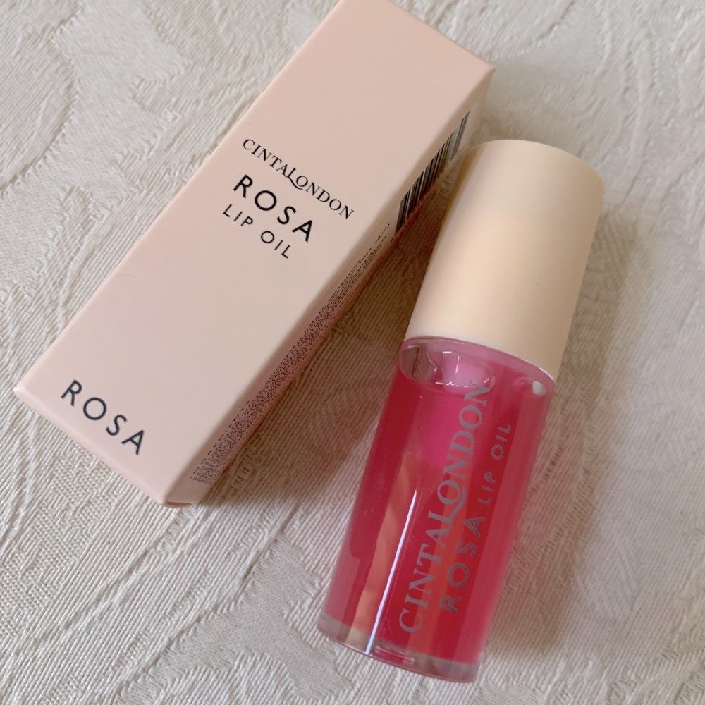 Cinta London Rosa Lip Oil Lipgloss Pink BNIB